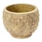 Hello Honey® 7'' Distressed Finish Sandstone Hobnail Planter